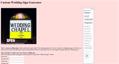Desktop Screenshot of customweddingsign.com
