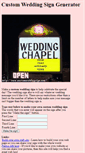 Mobile Screenshot of customweddingsign.com